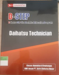 Daihatsu - Service Technical Education Program ( D-STEP ) : Daihatsu Technician
